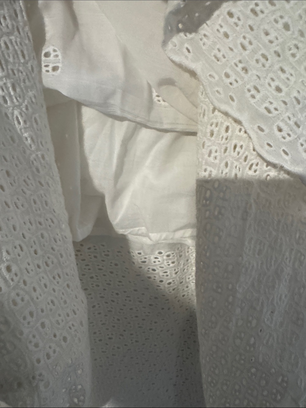 Elie Tahari White Eyelet Tiered Maxi Skirt - Picture 5 of 6